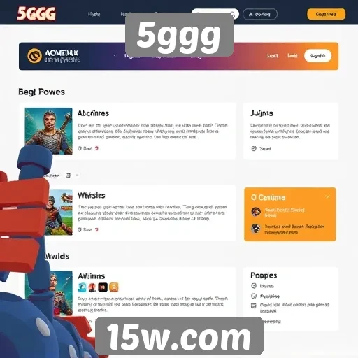 Recursos e funcionalidades do site 5ggg